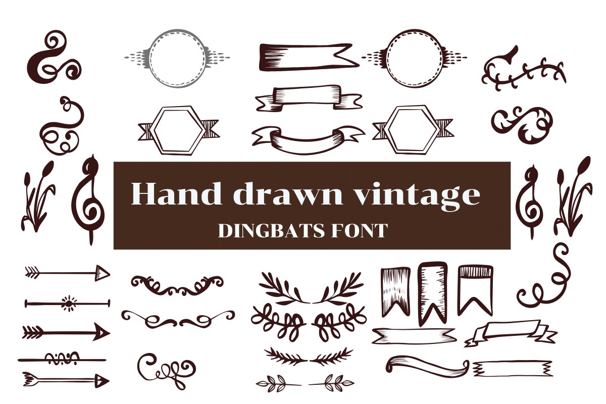 Пример шрифта Hand Drawn Vintage Regular