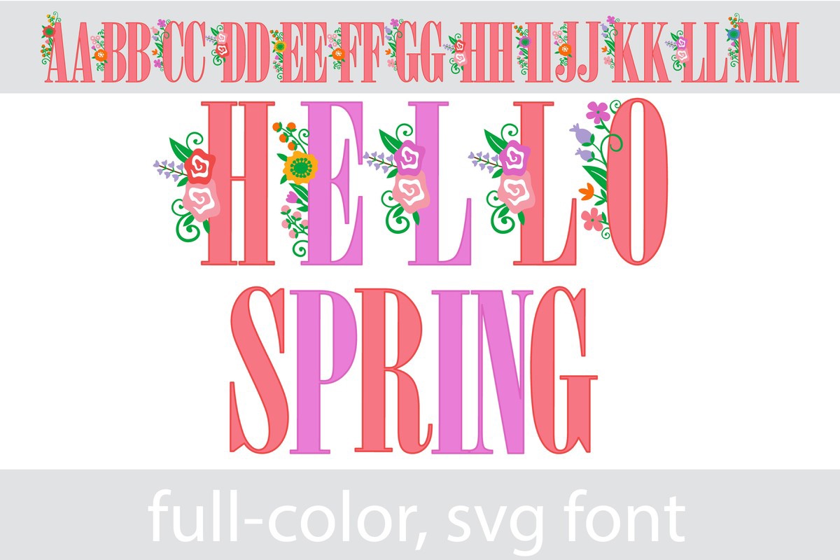 Пример шрифта Hello Spring CF Regular
