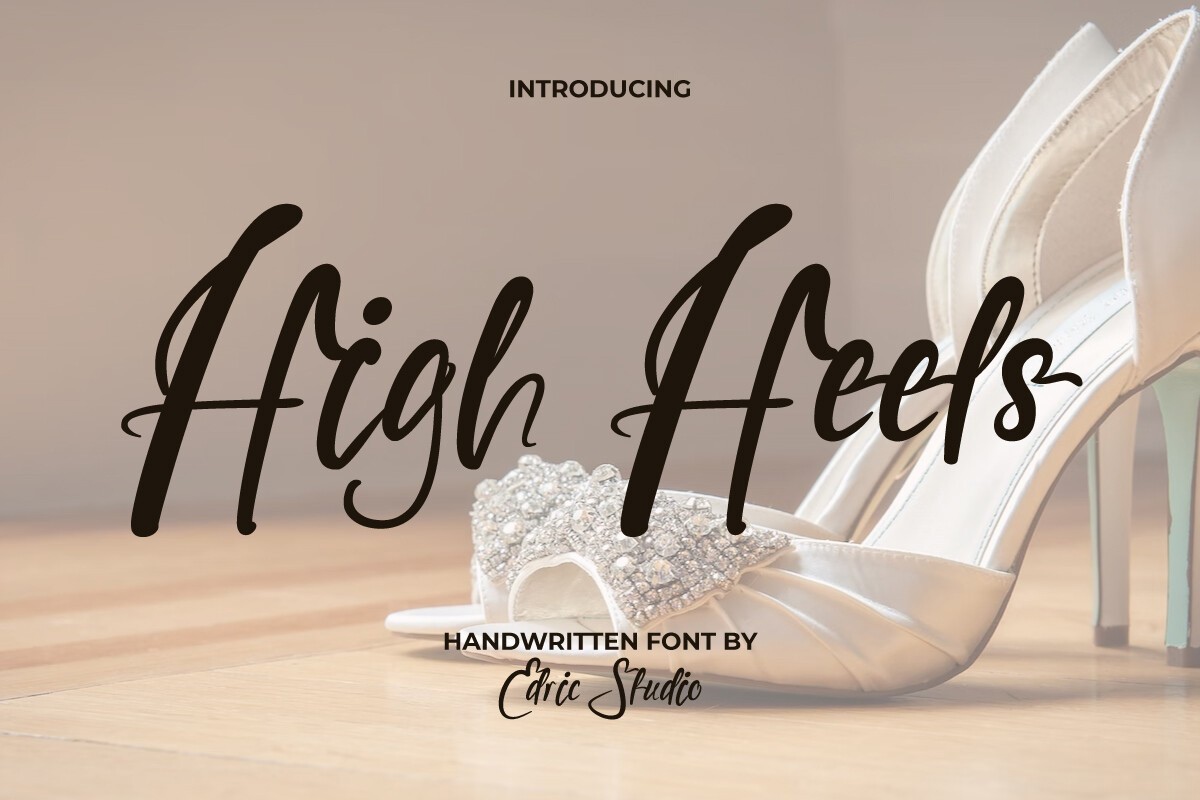 Пример шрифта High Heels Regular