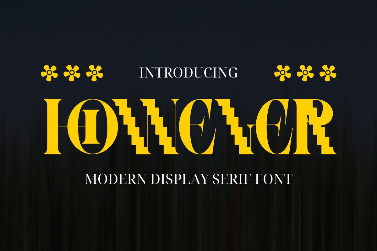 Пример шрифта However Light