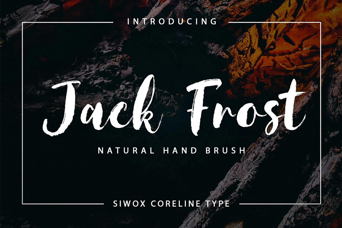 Пример шрифта Jack Frost Regular
