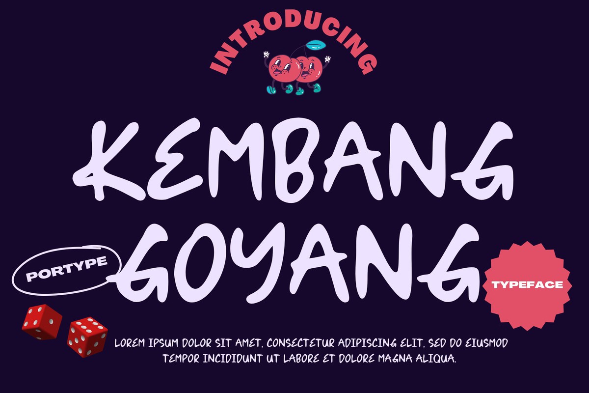 Пример шрифта Kembang Goyang Regular