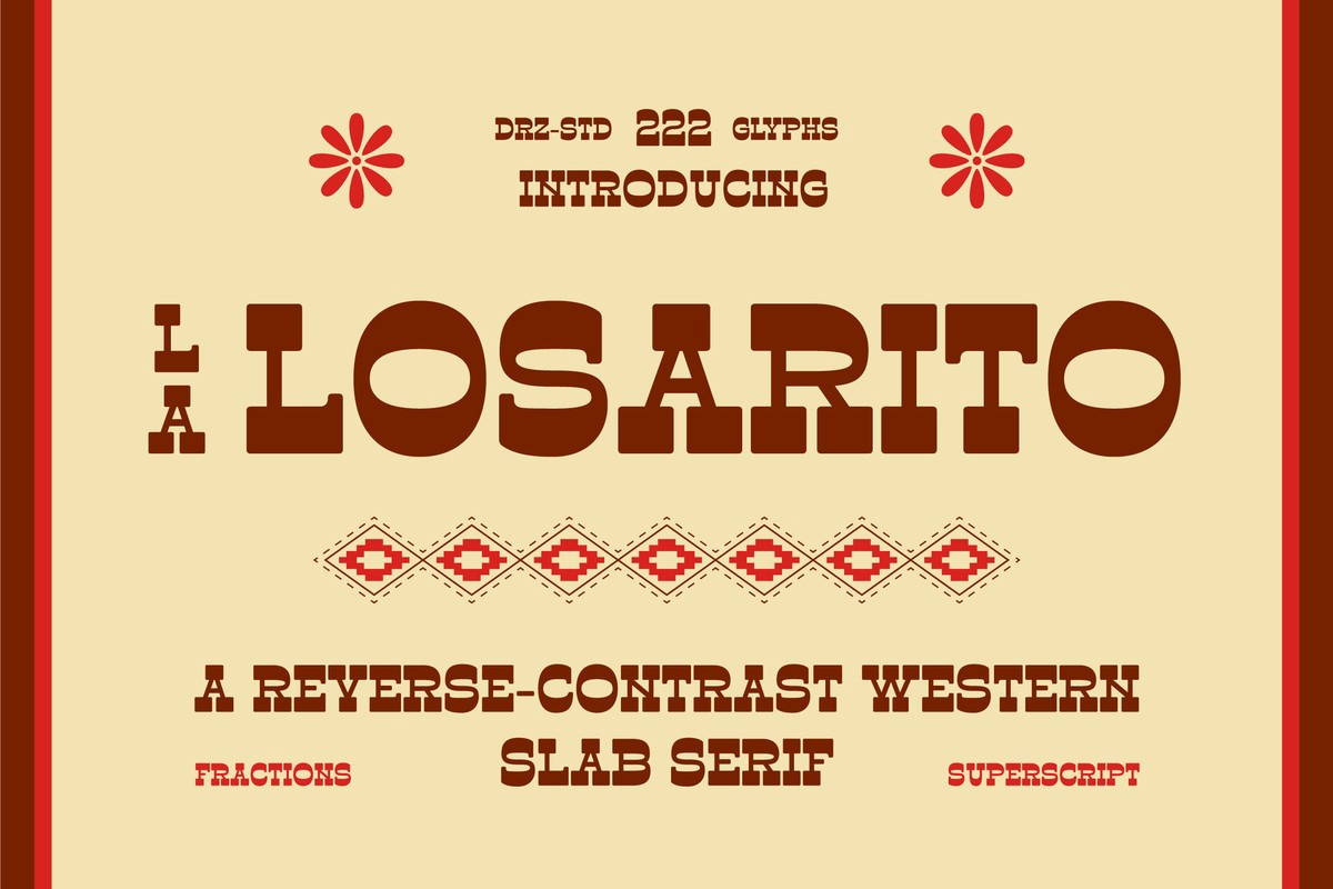 Пример шрифта La Losarito Regular