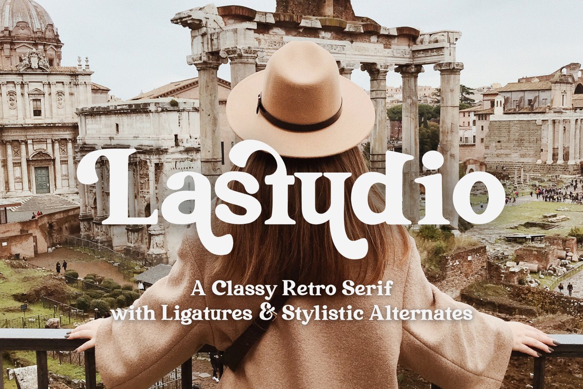 Пример шрифта Lastudio Regular