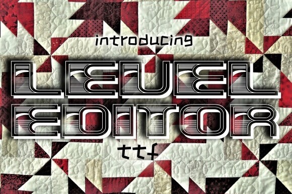 Пример шрифта Level Editor Regular