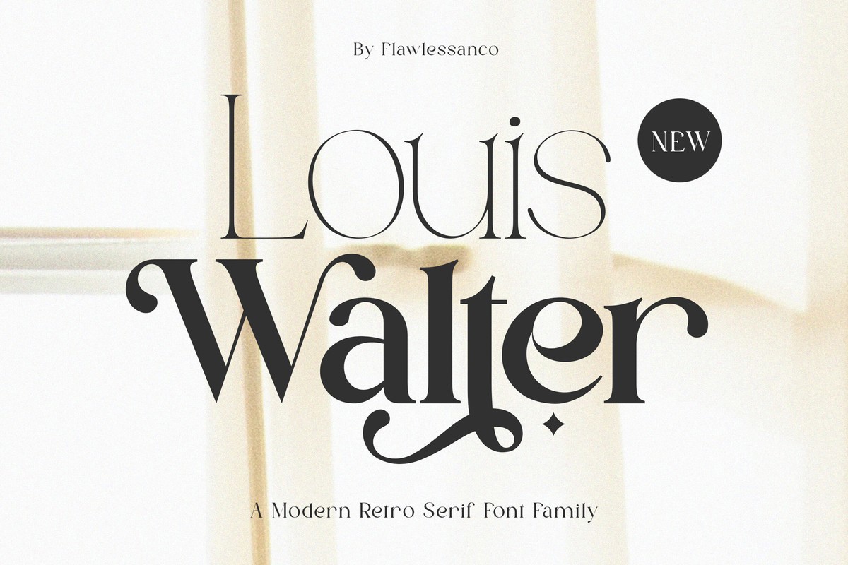 Пример шрифта Louis Walter Semi Bold
