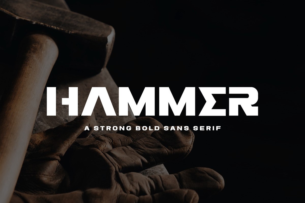 Пример шрифта Hammer Regular
