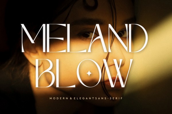 Пример шрифта Meland Blow Regular