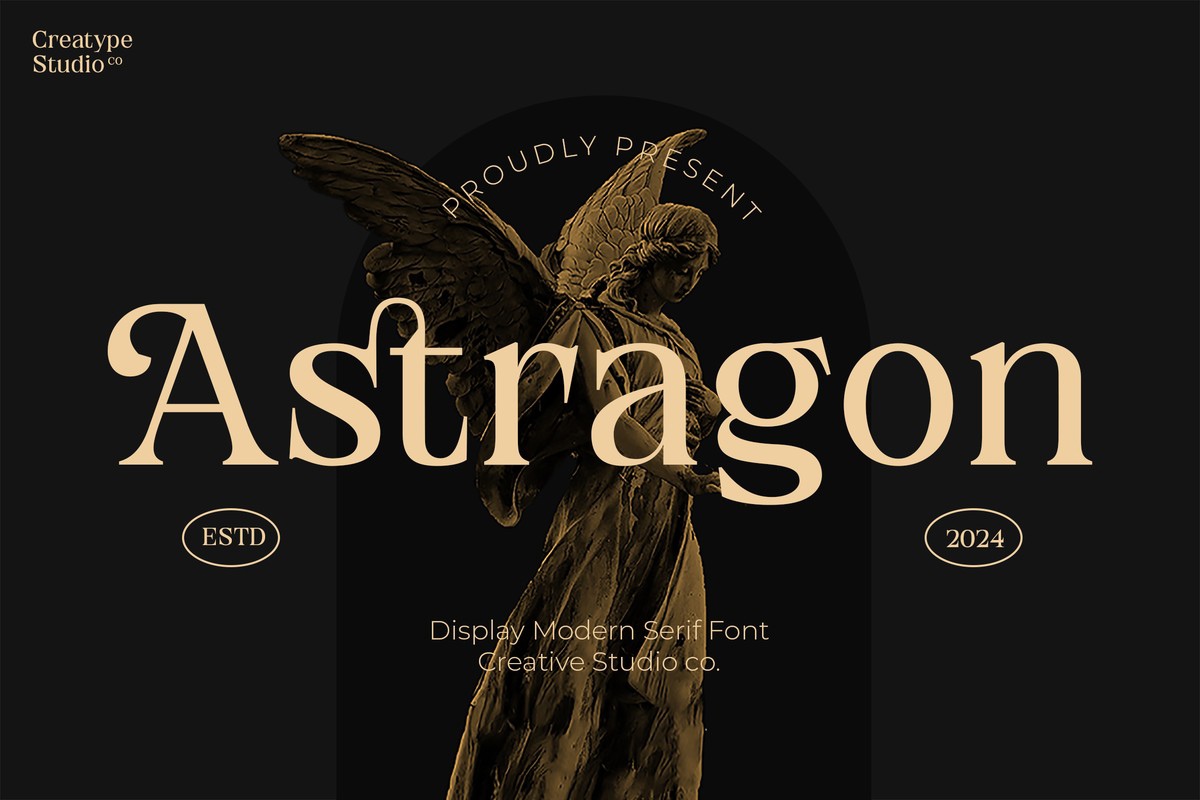 Пример шрифта Astragon Regular