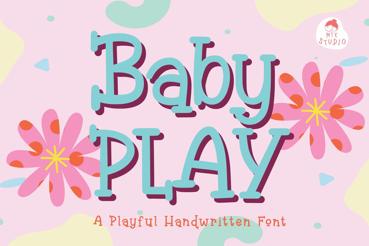 Пример шрифта Baby Play Regular