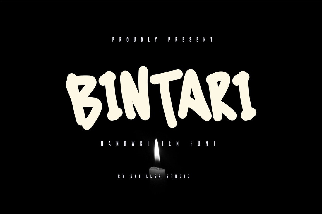 Пример шрифта Bintari Regular