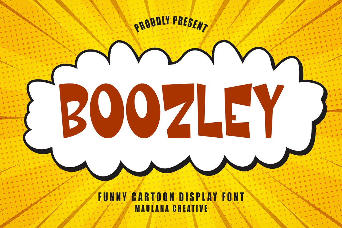 Пример шрифта Boozley Regular