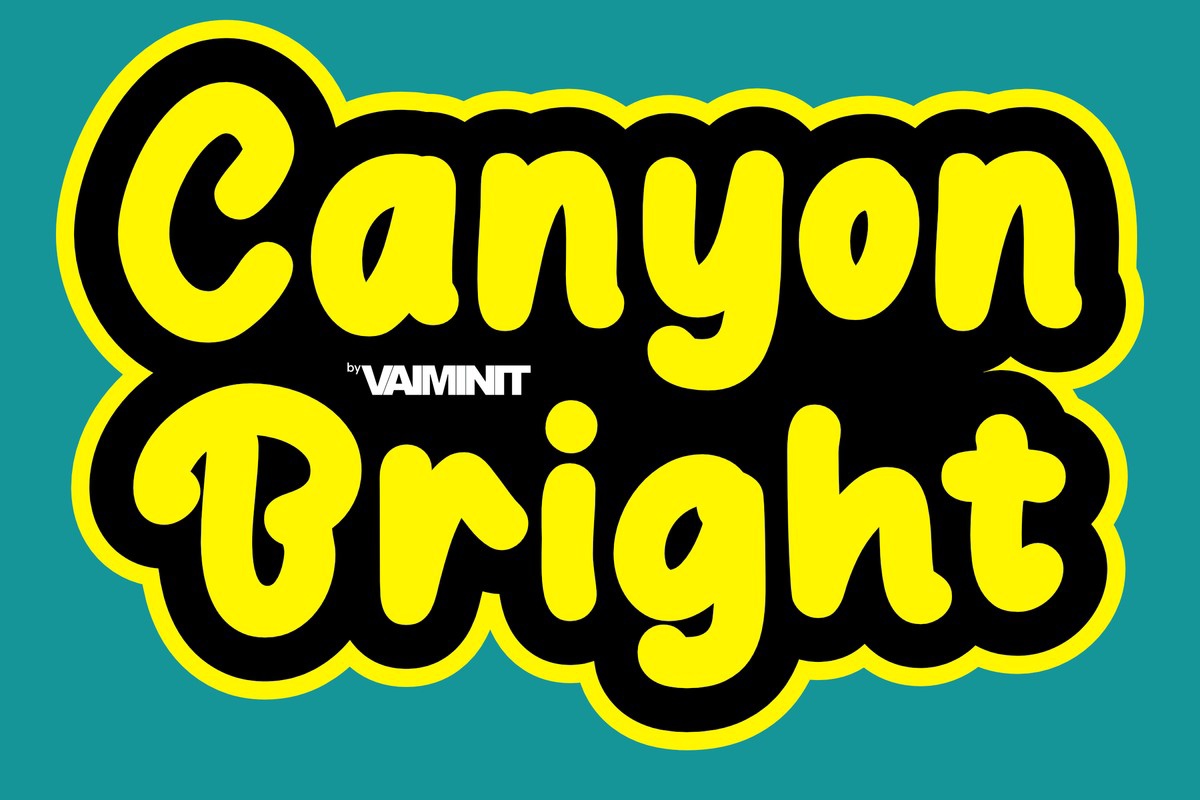 Пример шрифта Canyon Bright Regular