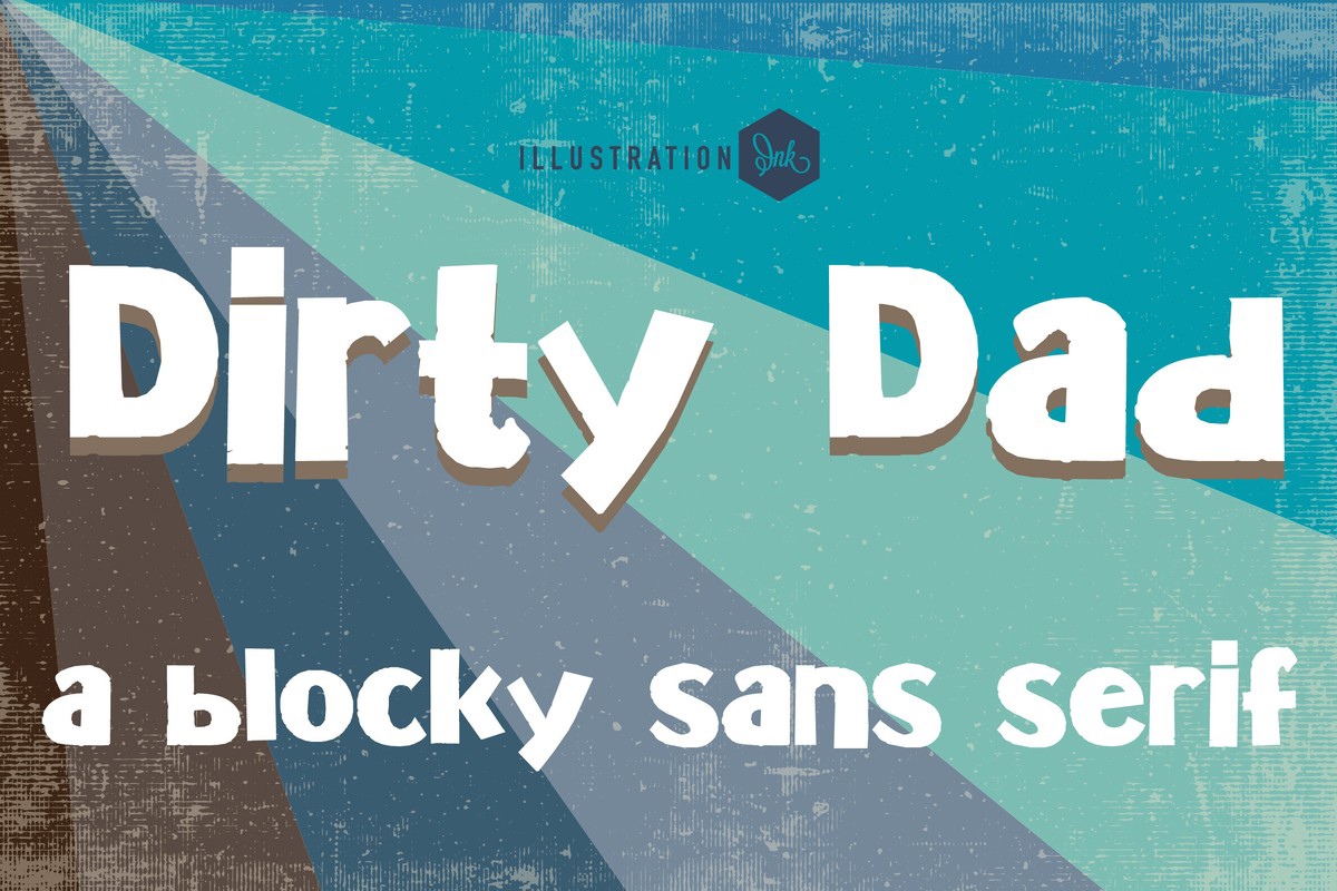 Пример шрифта ZP Dirty Dad Regular