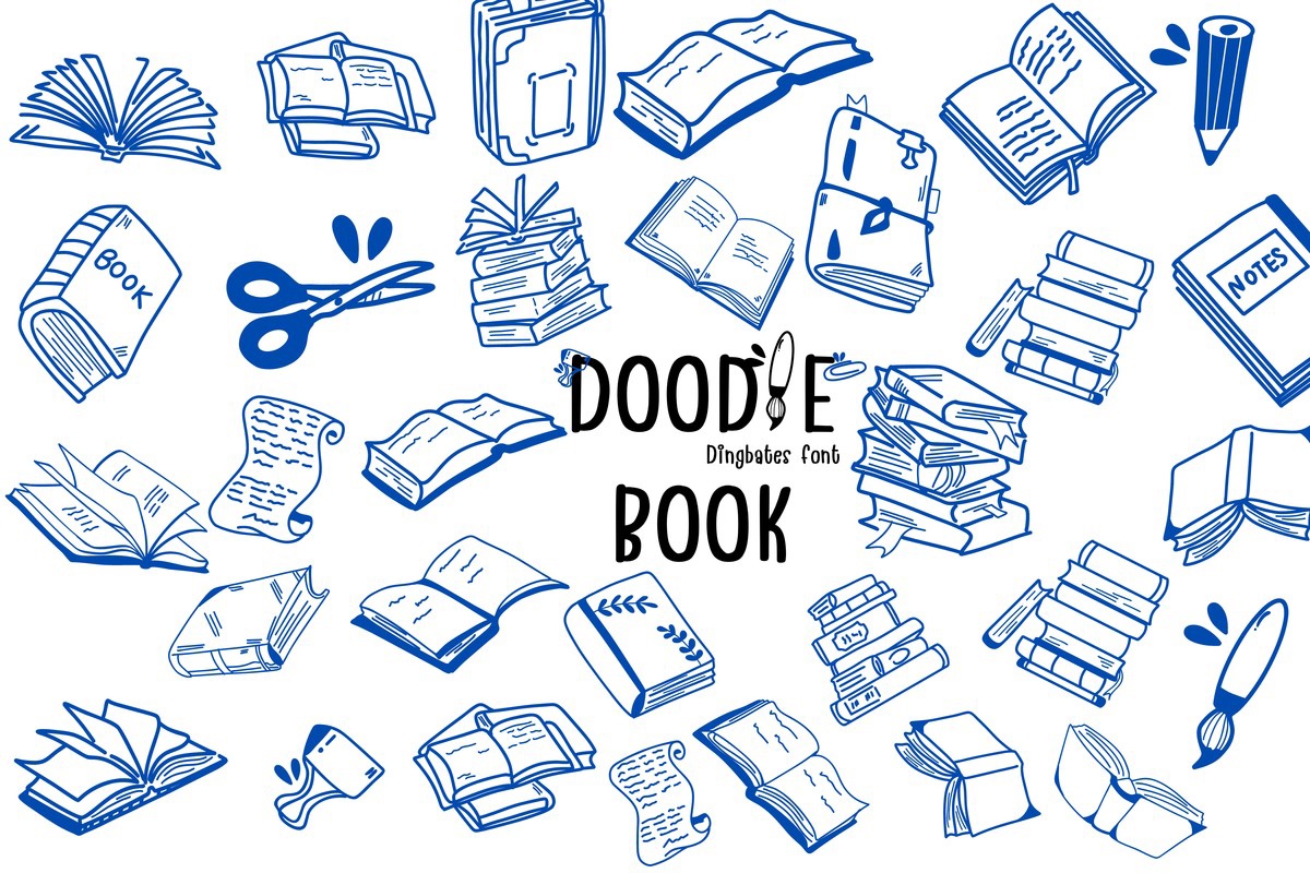 Пример шрифта Doodle Book Regular