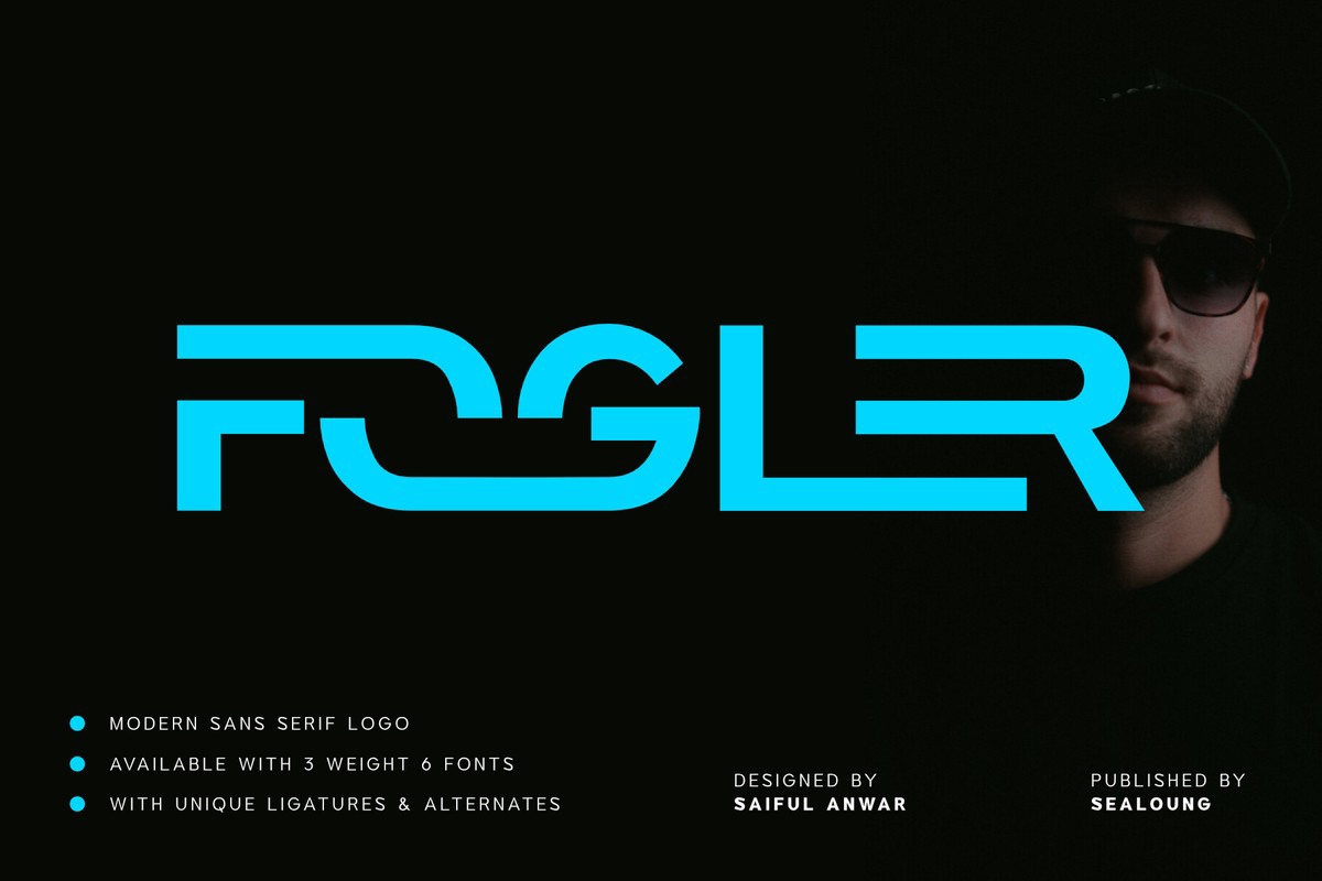 Пример шрифта Fogler Regular