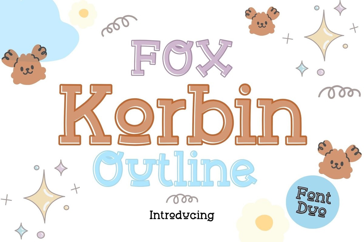 Пример шрифта Fox Korbin Regular