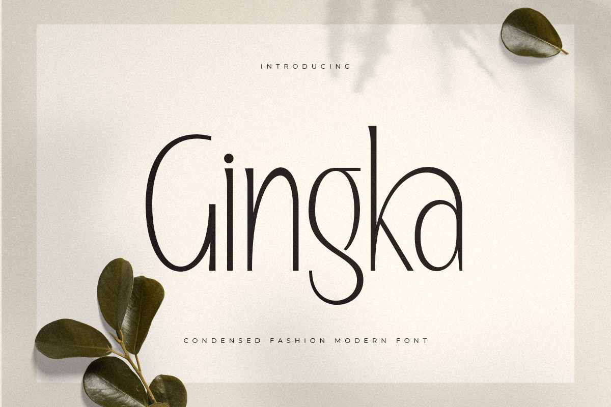 Пример шрифта Gingka Regular