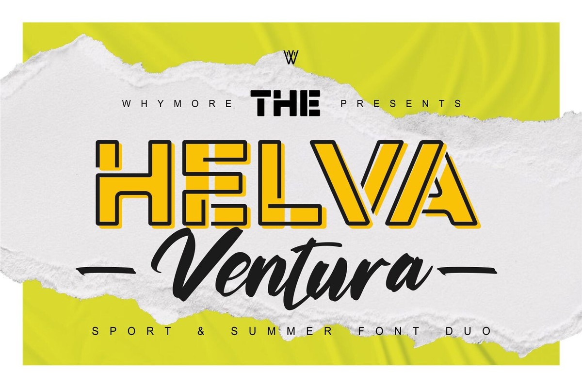 Пример шрифта Helva Ventura Helva