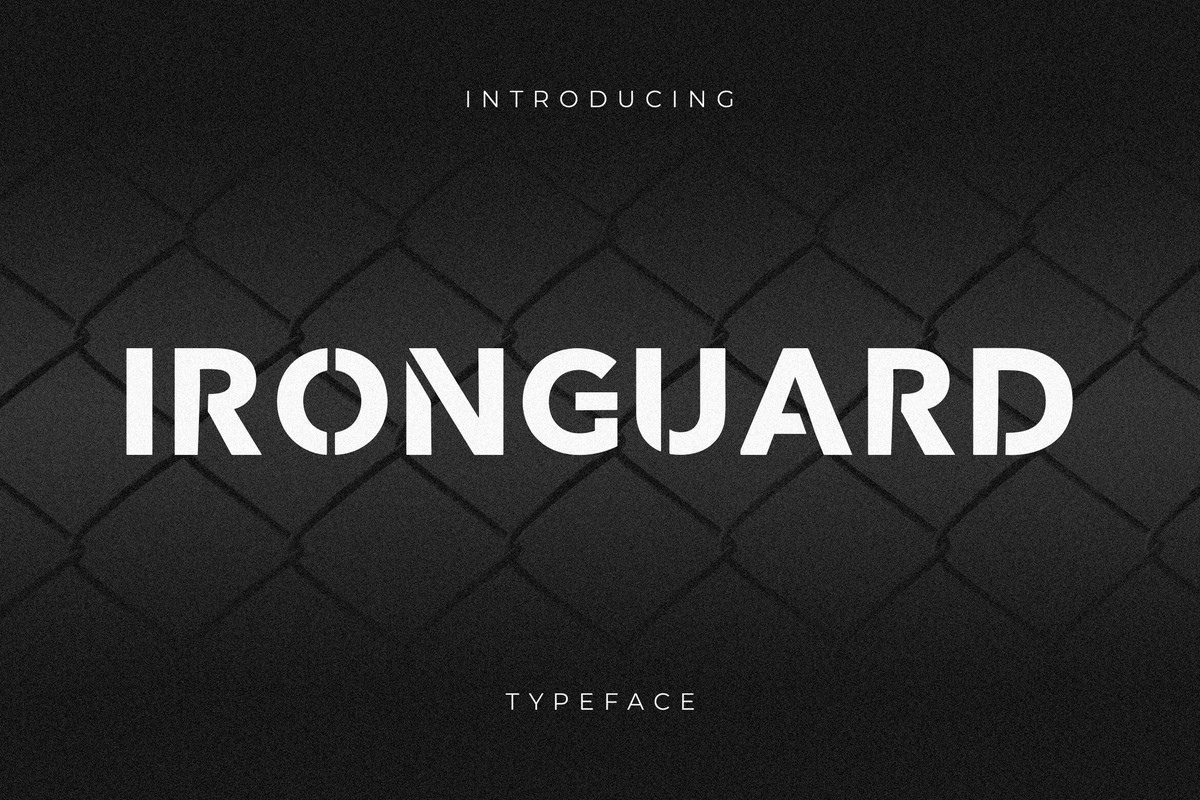 Пример шрифта Ironguard Regular