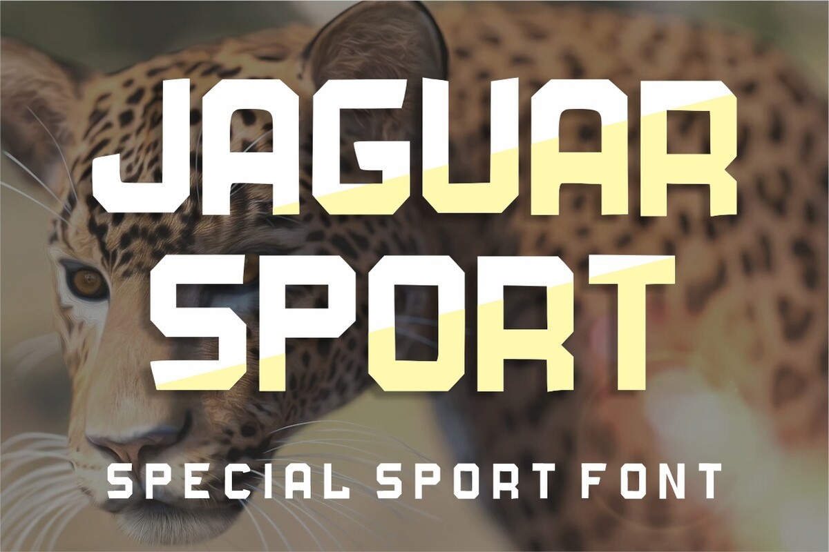 Пример шрифта Jaguar Sport Regular