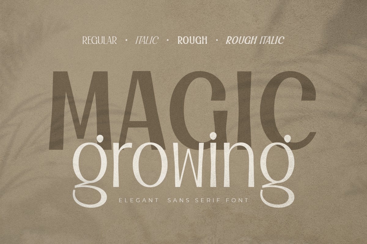 Пример шрифта Magic Growing Regular