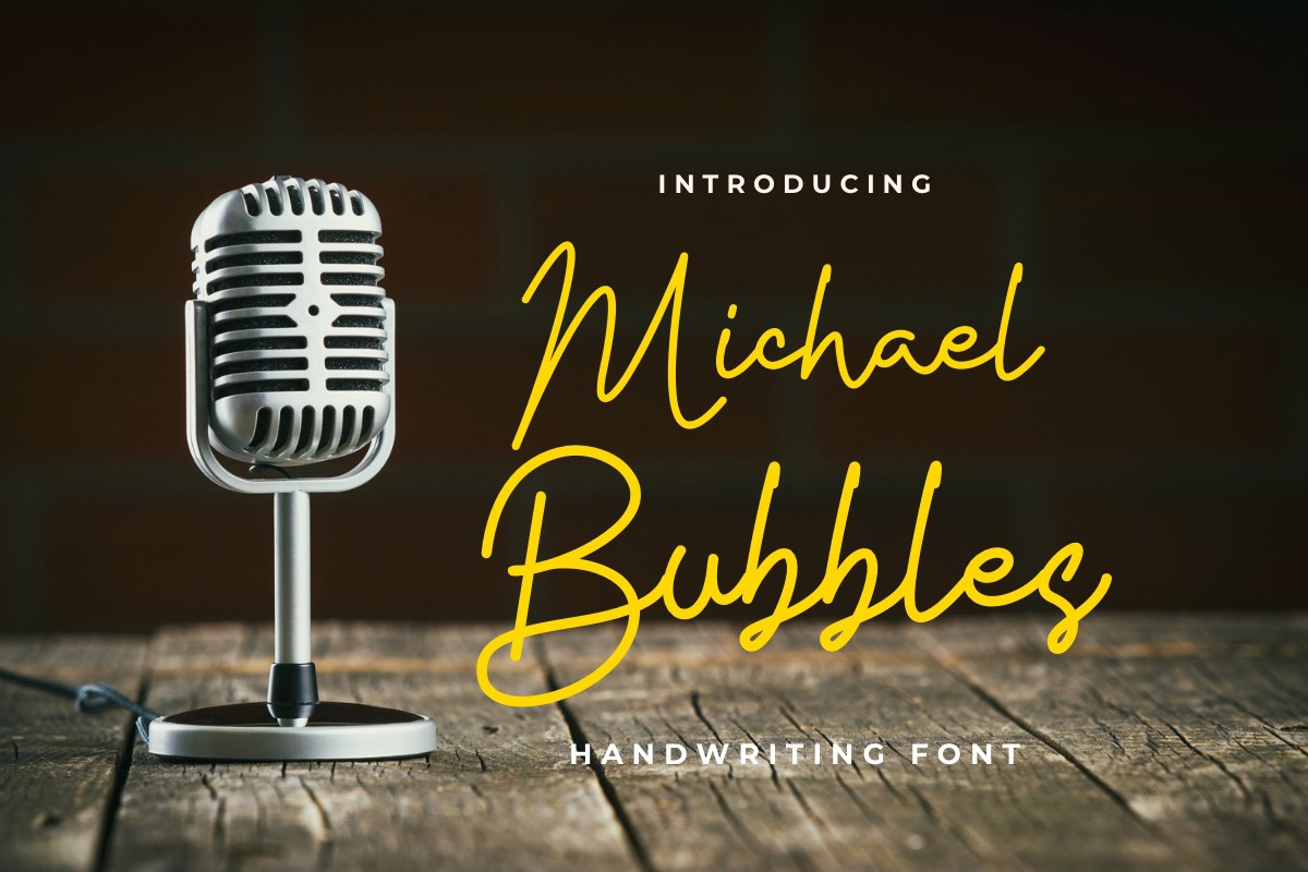 Пример шрифта Michael Bubbles Regular