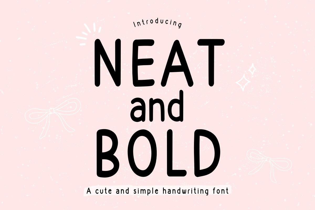 Пример шрифта NeatAndBold Regular