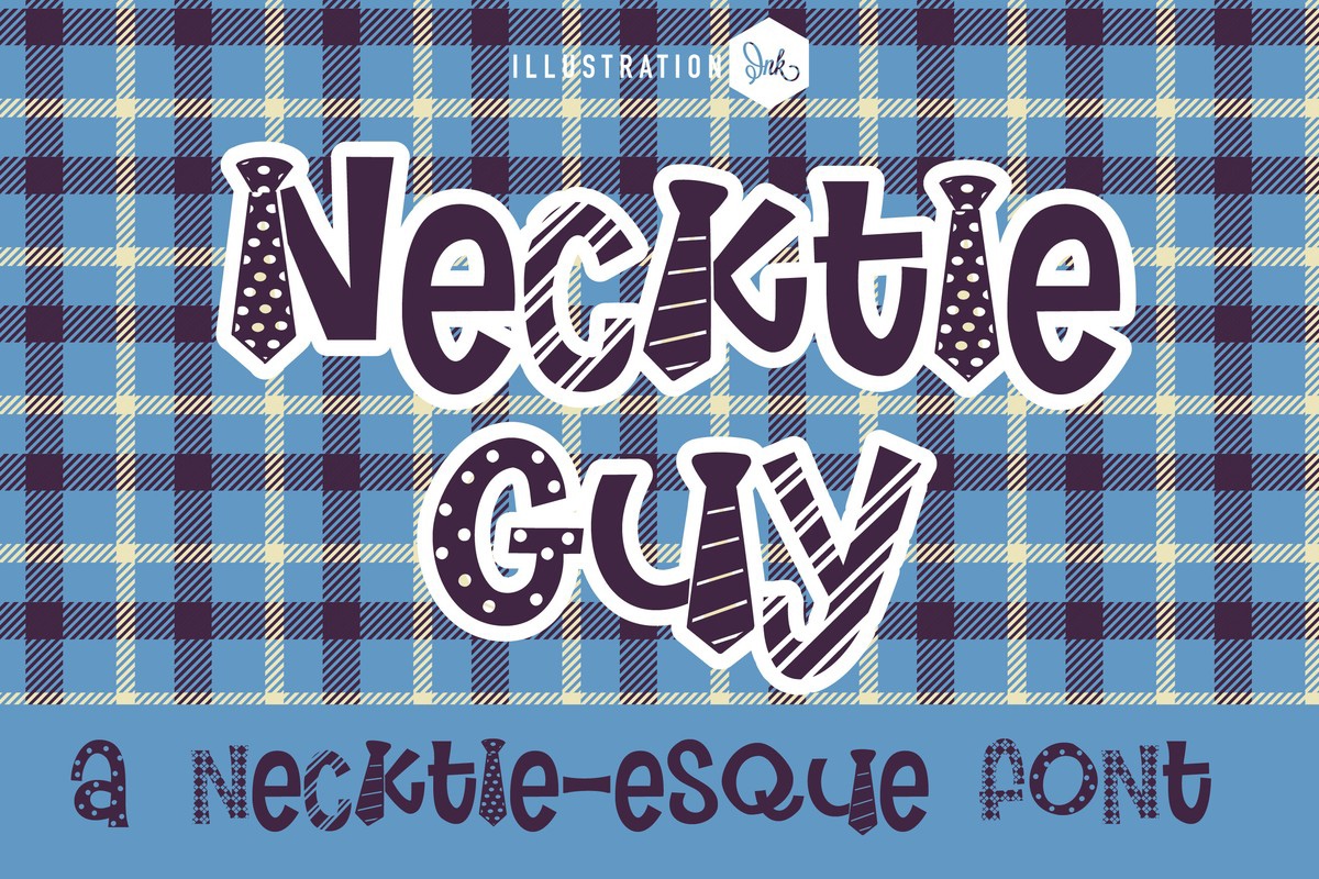 Пример шрифта ZP Necktie Guy Regular