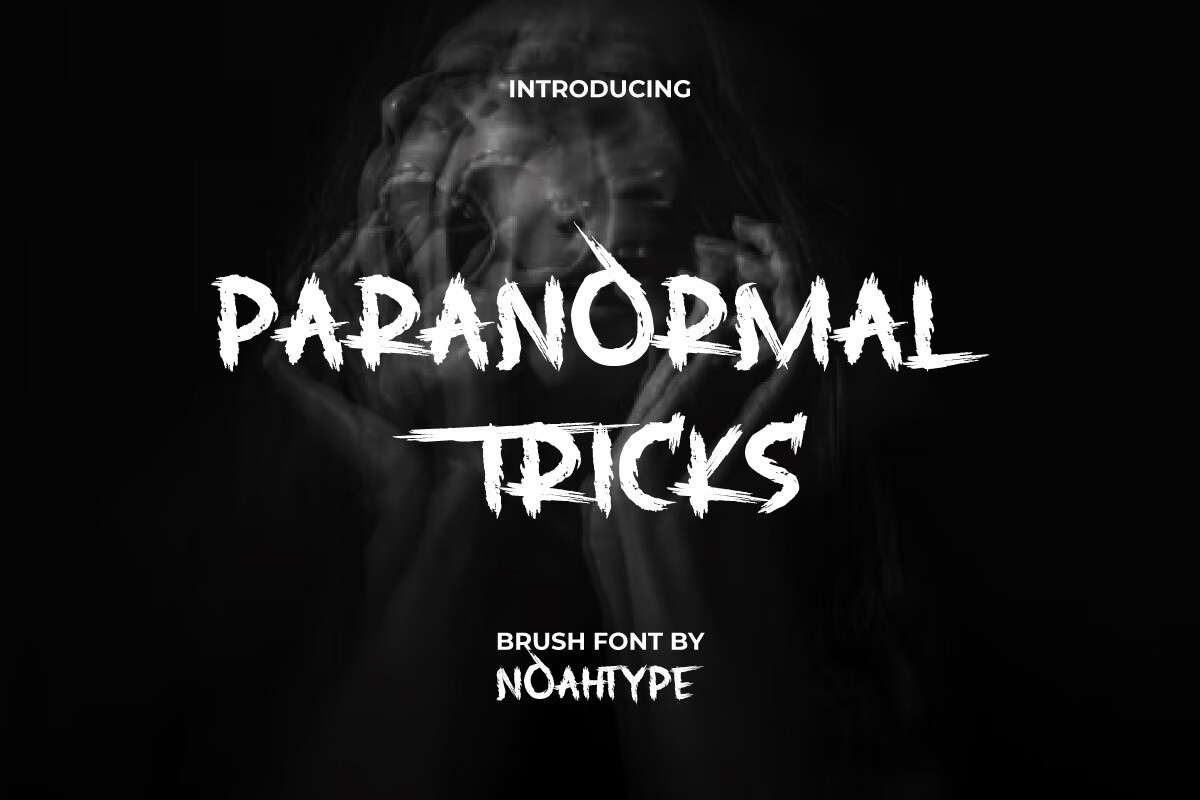 Пример шрифта Paranormal Tricks Regular