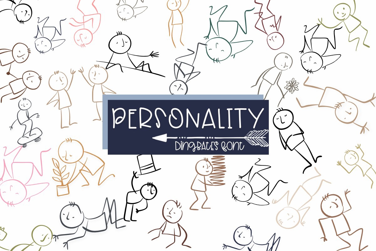Пример шрифта Personality Regular