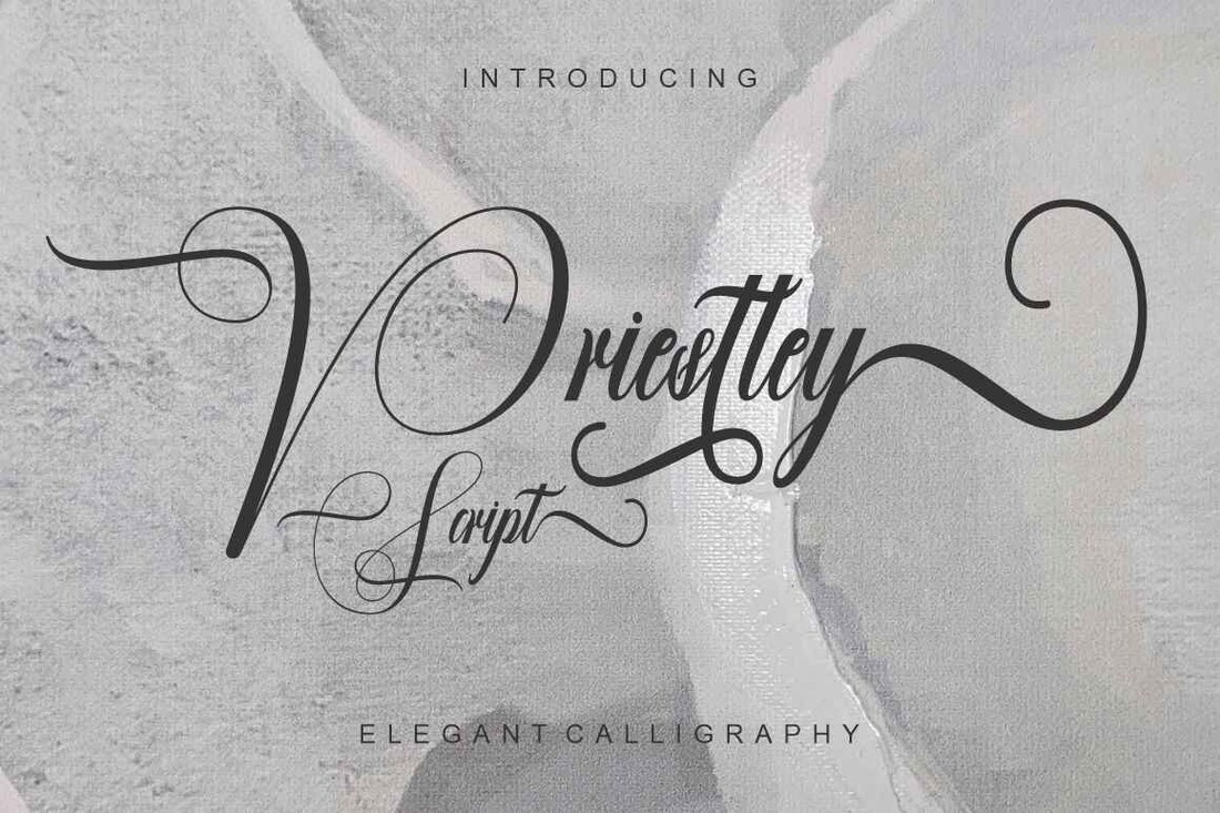 Пример шрифта Priestley Regular