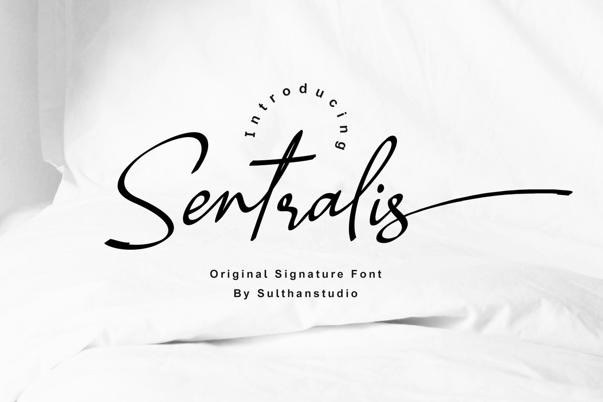 Пример шрифта Sentralis Regular