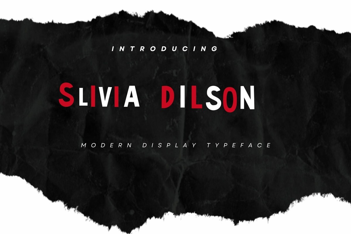 Пример шрифта Slivia Dilson Regular