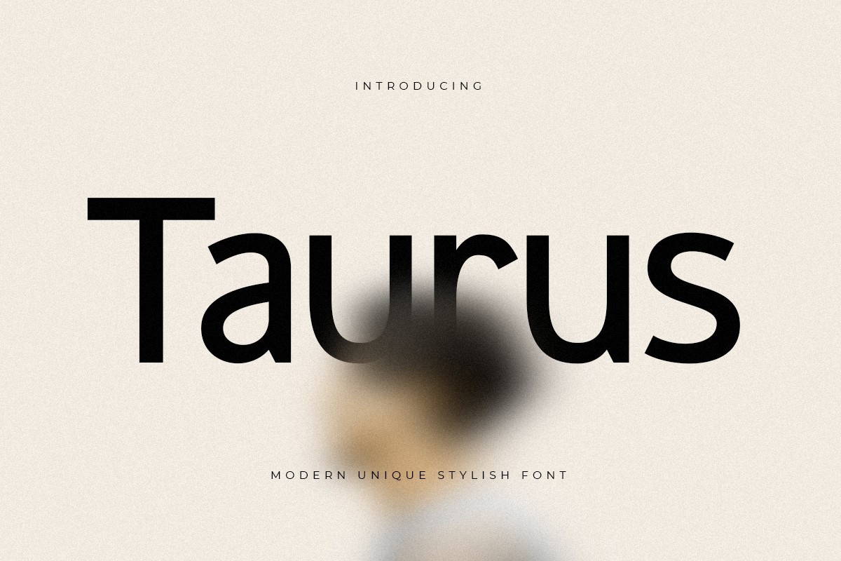 Пример шрифта Taurus Regular