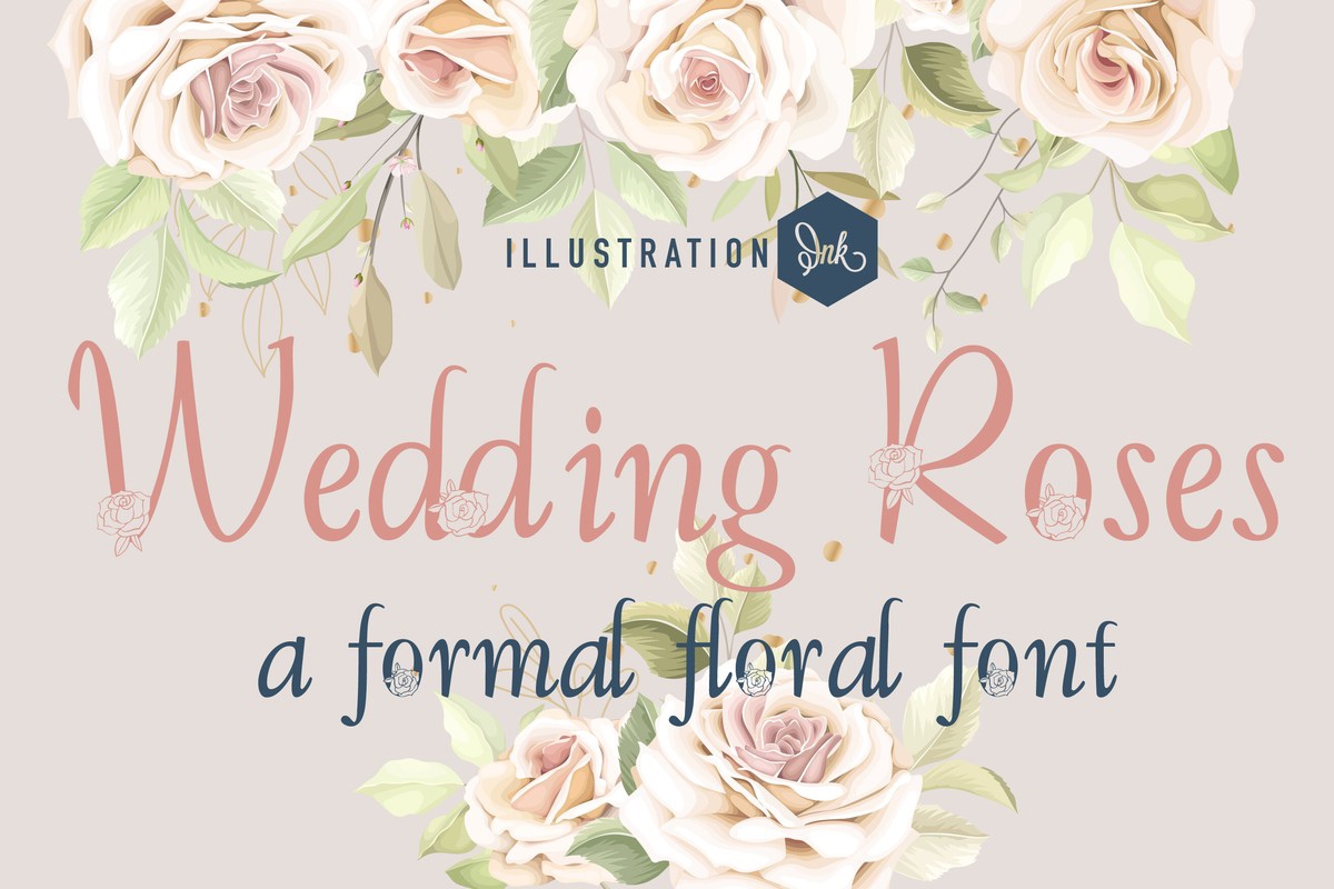 Пример шрифта LD Wedding Roses Regular