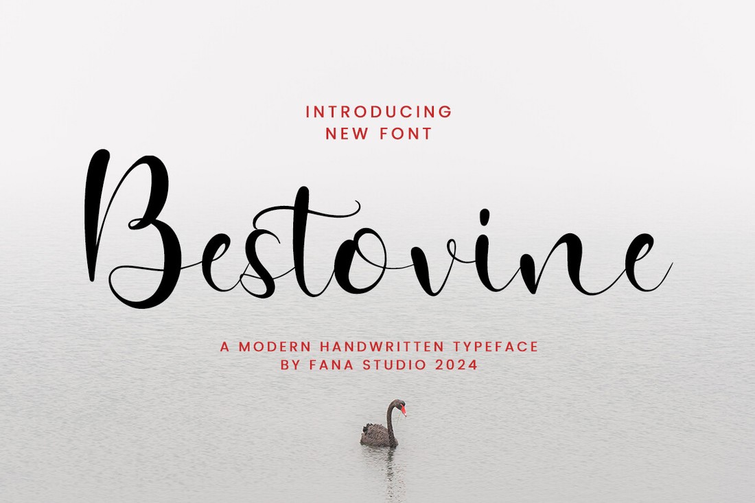 Пример шрифта Bestovine Regular
