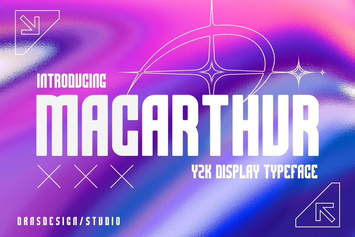 Пример шрифта Macarthur Regular