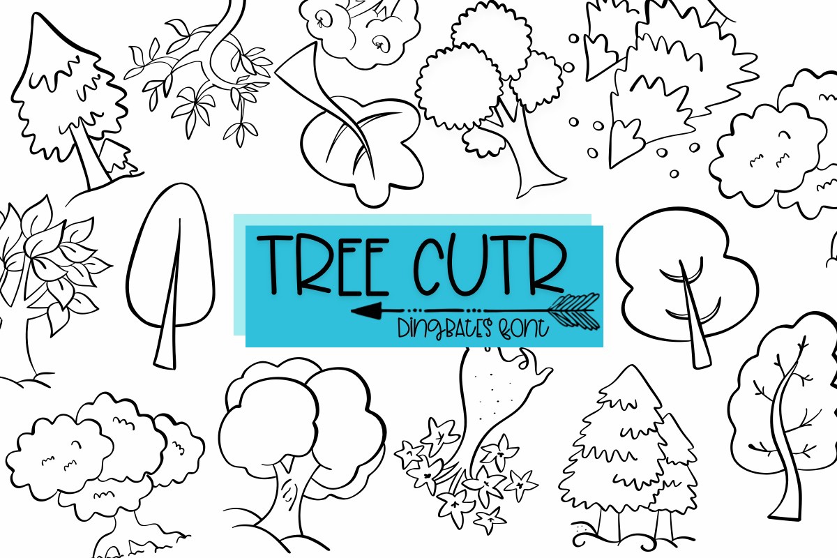 Пример шрифта Tree Cute Regular