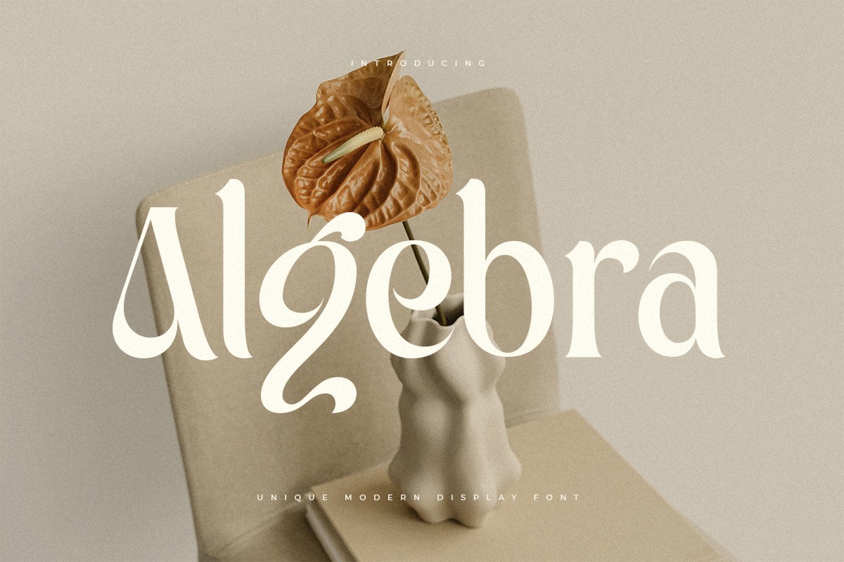 Пример шрифта Algebra Regular