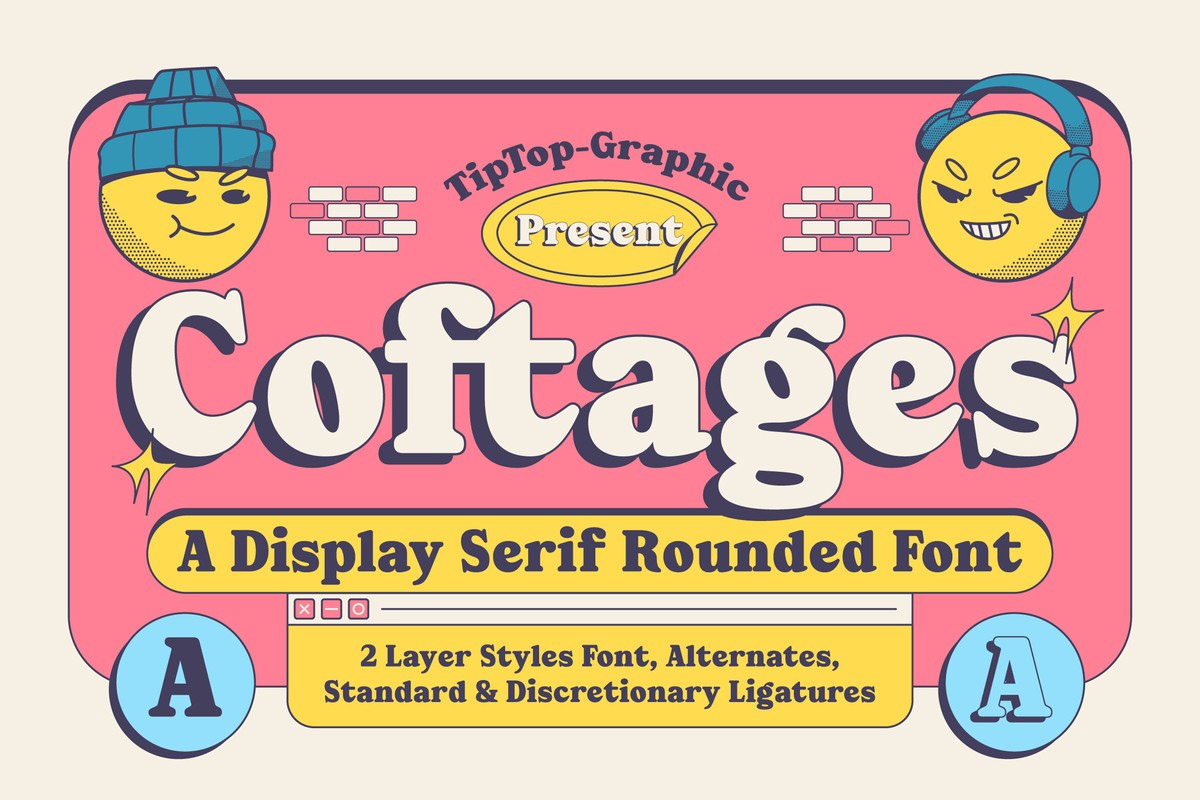 Пример шрифта Coftages Regular