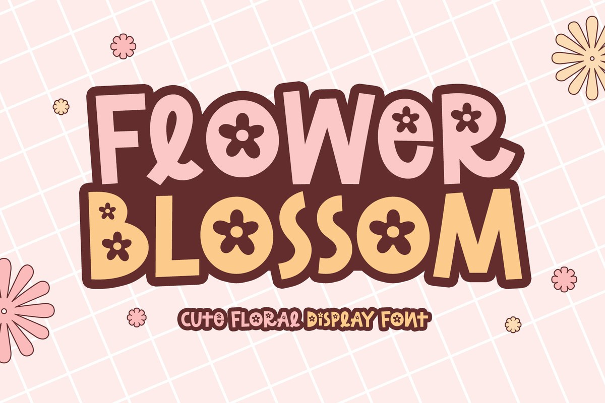 Пример шрифта Flower Blossom Regular