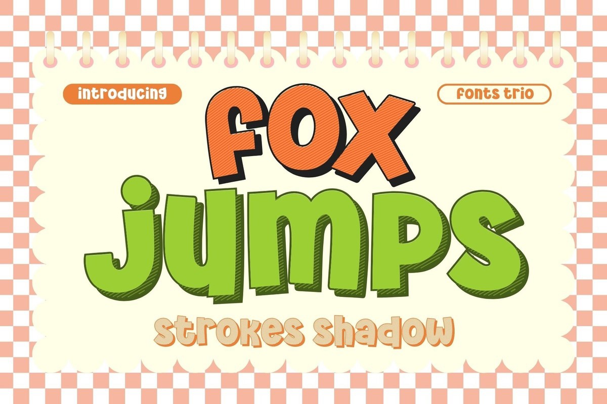 Пример шрифта Fox Jumps Regular