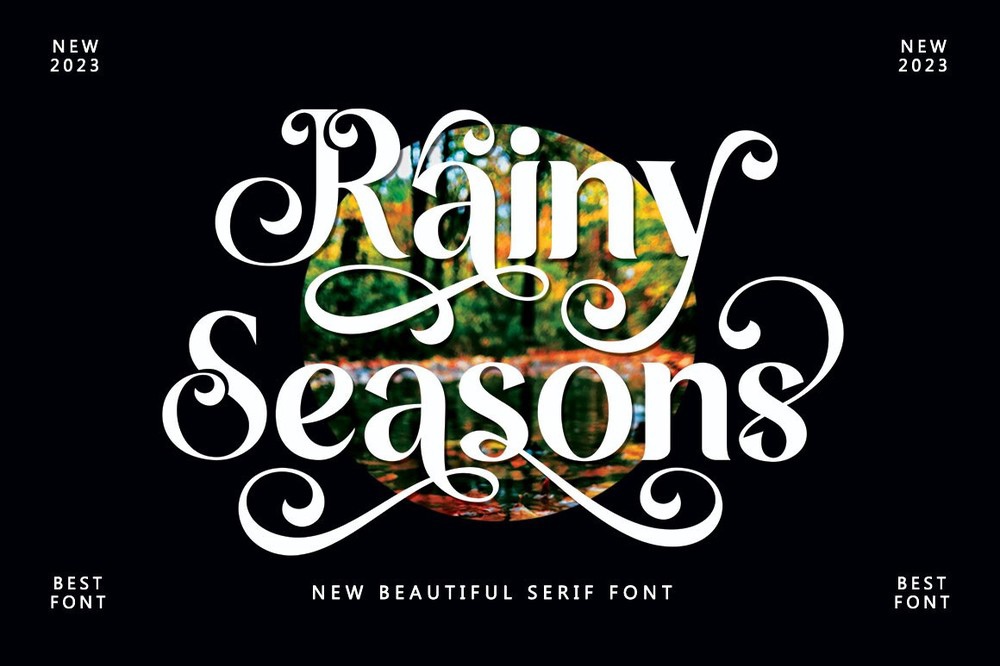 Пример шрифта Rainy Seasons Regular