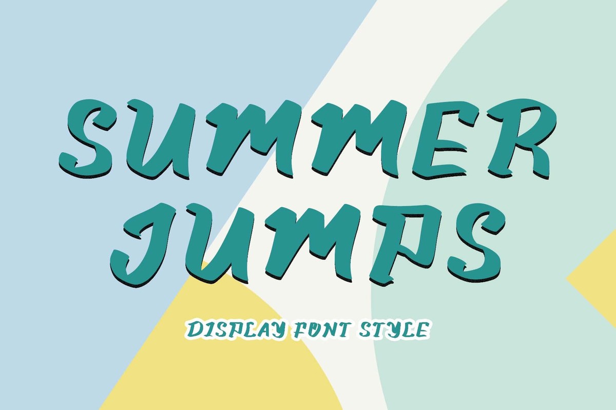Пример шрифта Summer Jumps Regular