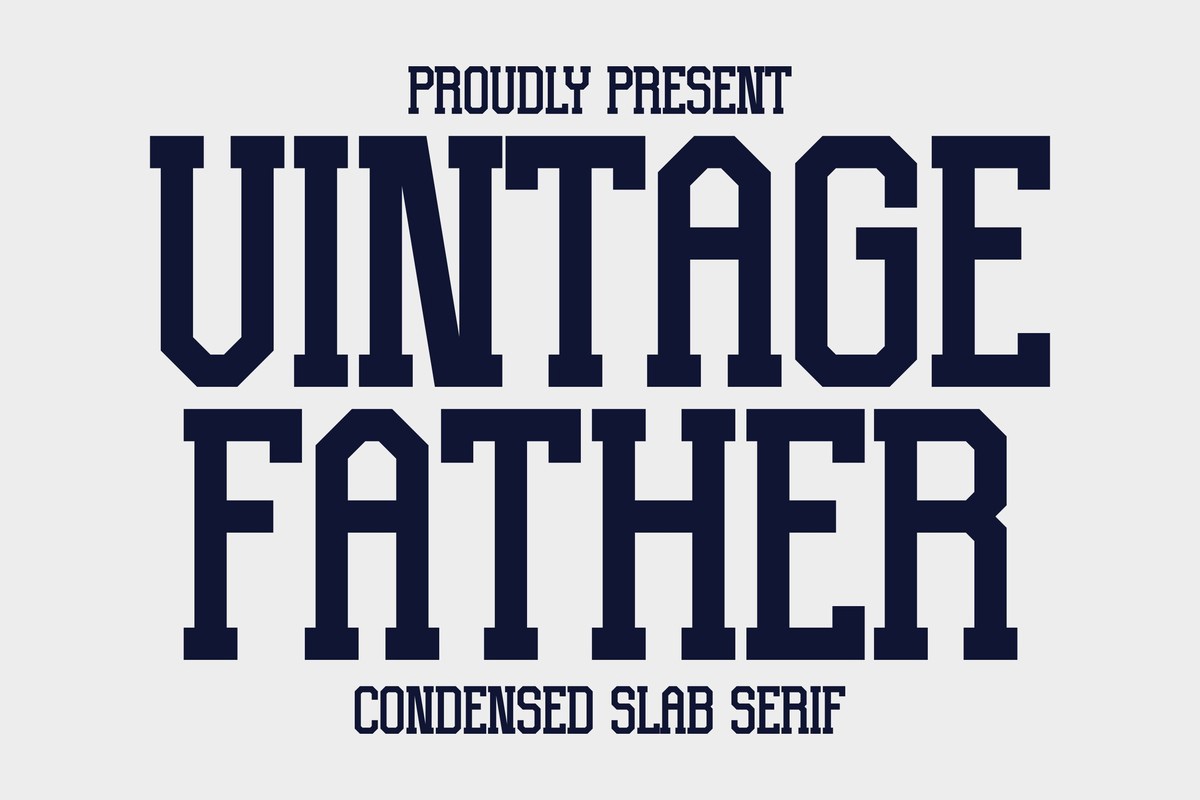 Пример шрифта Vintage Father Regular