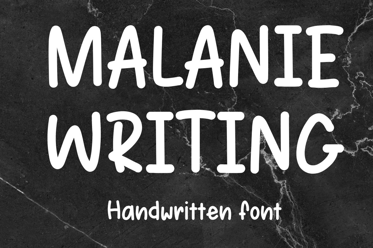 Пример шрифта Malanie Writing Regular