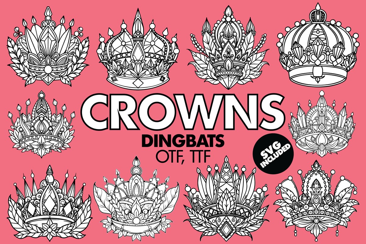 Пример шрифта Crowns 2 Regular