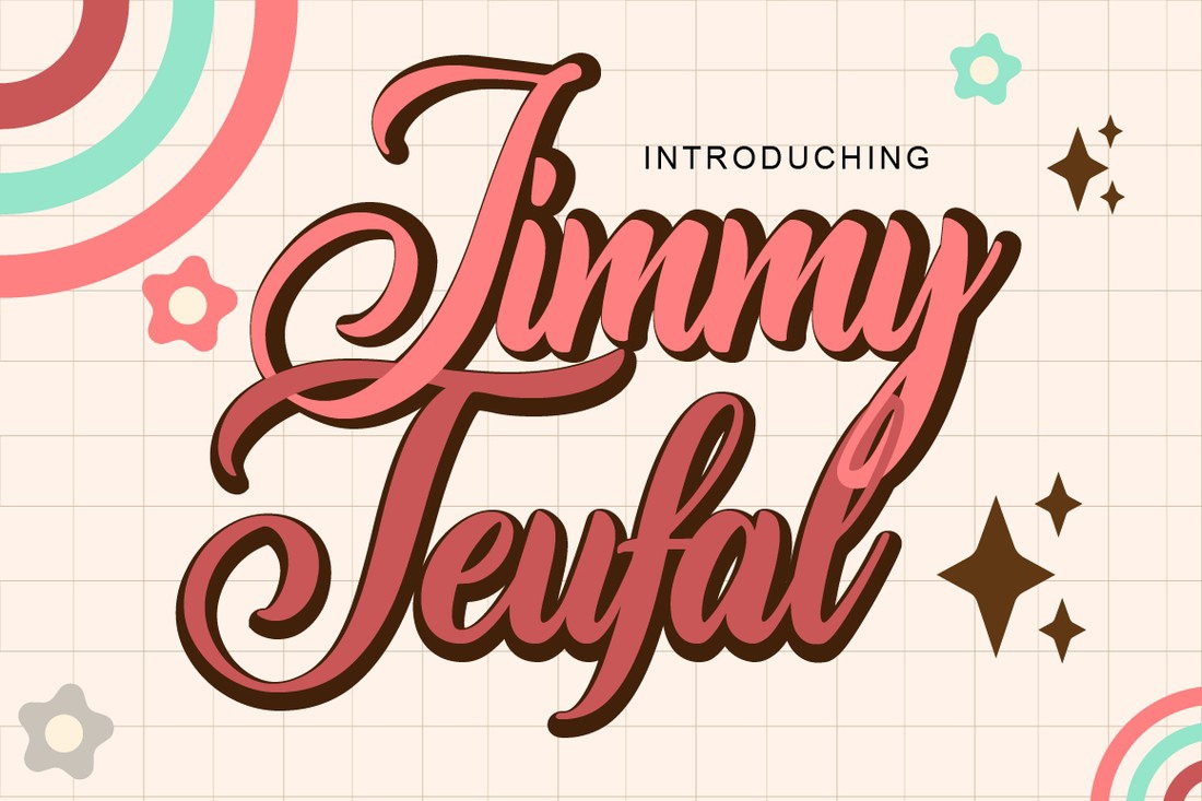 Пример шрифта Jimmy Teufal Regular