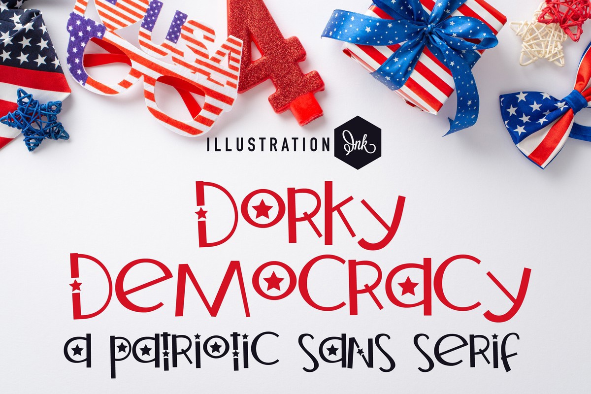 Пример шрифта ZP Dorky Democracy Regular